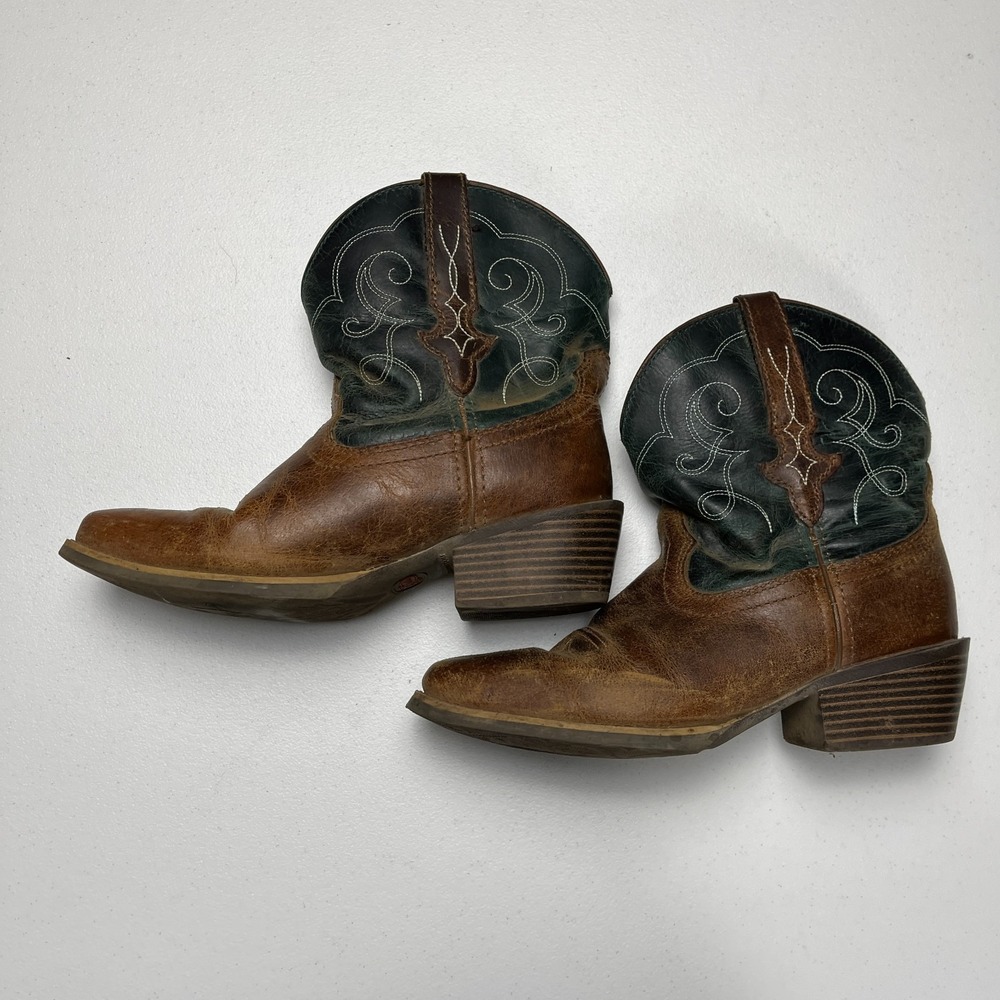 Justin Gypsy Chellie Western Boots Womens US 7B Brown Leather Square Toe L9512